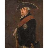 DEUTSCHER PORTRÄTMALERTätig 2. Hälfte 18. Jh.FRIEDRICH II. (1712-1786) Öl auf Leinwand (doubl.).