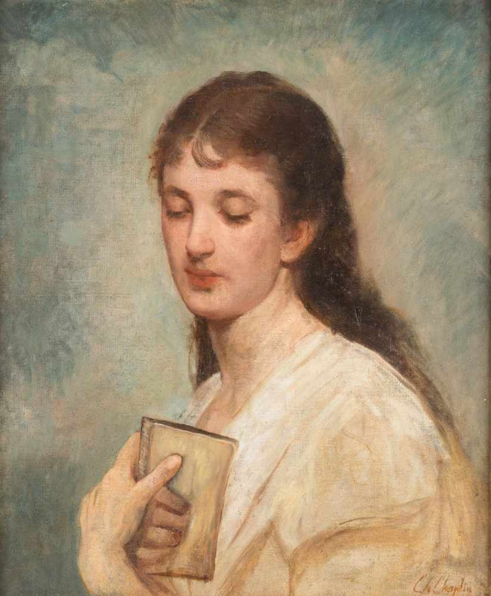 CHARLES-JOSUAH CHAPLIN1825 Les Andelys (Eure) - 1891 ParisBildnis einer jungen Frau Öl auf