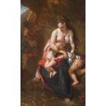 EUGÈNE DELACROIX (UMKREIS)1798 Charenton-St-Maurice - 1863 ParisMedea Öl auf Holz. 32,5 x 20,5 cm (