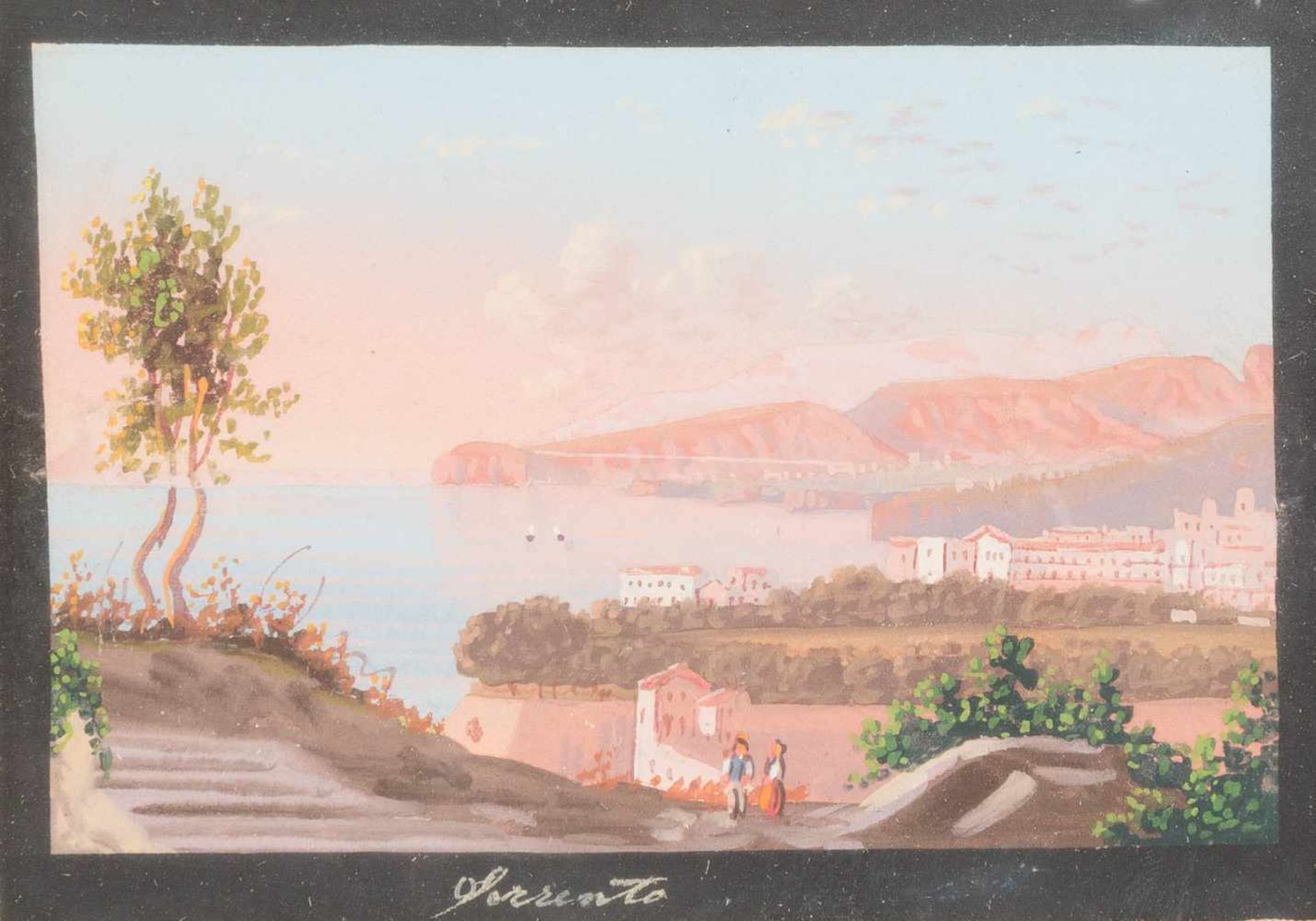 ITALIENISCHER LANDSCHAFTSMALERTätig um 1900NEUN ITALIEN-ANSICHTEN Gouache auf festem Papier. SM 6, - Image 7 of 9