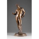 ITALIENISCHER BILDPLASTIKERTätig im 19. Jh. in NeapelNarcissus (nach antikem Original) Bronze, braun