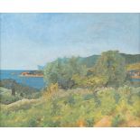 ERICH KLOSSOWSKI1875 Ragnit (Ostpreußen) - 1949 Sanary-sur-MerMittelmeerküste Öl auf Leinwand auf