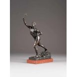 MAX KRUSE1854 Berlin - 1942 Bad KösenDer Marathonläufer 'Nenikhkamen' Bronze, dunkel patiniert,