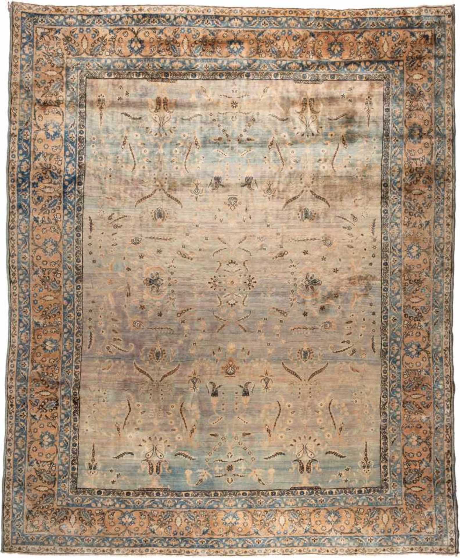 KIRMAN (NAVER) Persien, um 1900/10342 x 276 cm. Gebrauchsspuren.