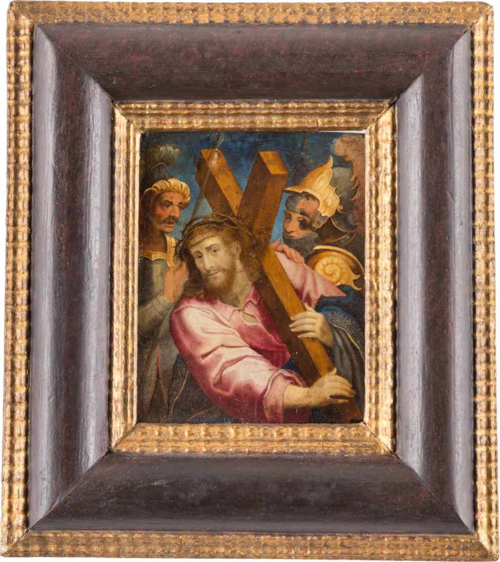 DOMENICO CRESTI (AUCH IL PASSIGNANO) (ATTR.)Um 1559 Passignano - 1638 FlorenzKREUZTRAGUNG CHRISTI Öl - Bild 2 aus 2
