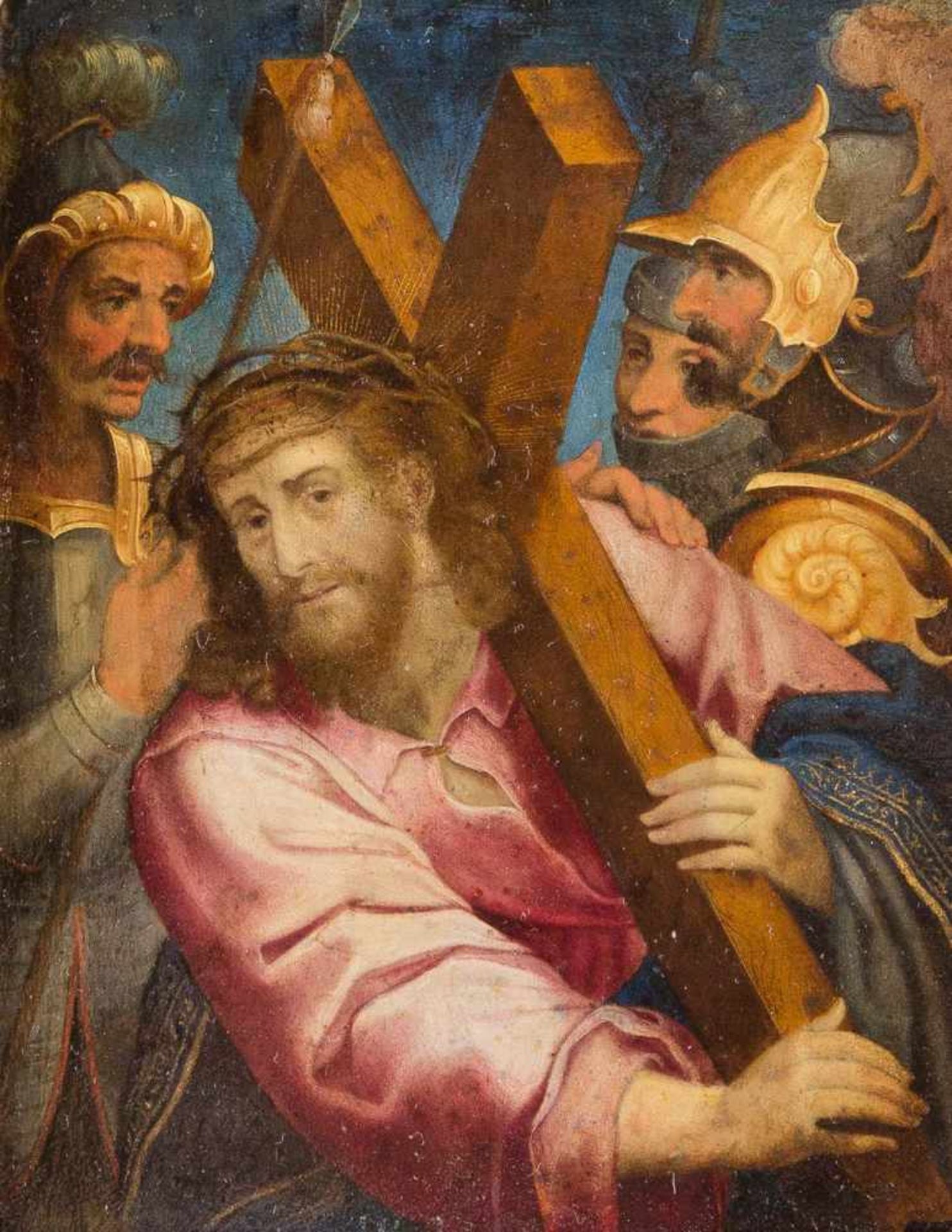 DOMENICO CRESTI (AUCH IL PASSIGNANO) (ATTR.)Um 1559 Passignano - 1638 FlorenzKREUZTRAGUNG CHRISTI Öl