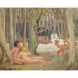 MARGUERITE ZORACH (ATTR.)1887 Santa Rosa - 1968 BrooklynDas Erwachen Öl auf Leinwand. 61 x 74 cm (R.