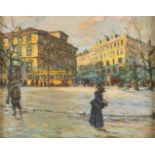 FRANZ SKARBINA1849 Berlin - 1910 ebendaPotsdamer Platz Öl auf Karton. 33,5 x 42,5 cm (R. 44 x 53