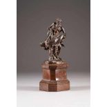 ERNST GUSTAV HERTER1846 Berlin - 1917 ebendaDer seltene Fang Bronze, braun patiniert,