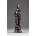 JOHANN FRIEDRICH REUSCH1843 Siegen - 1906 Agrigent (attr.)Bergmann Bronze, braun patiniert,