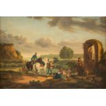 BERNARD ÉDOUARD SWEBACH (UMKREIS)1800 Paris - 1870 VersaillesDie Andacht Öl auf Holz. 23,5 x 33