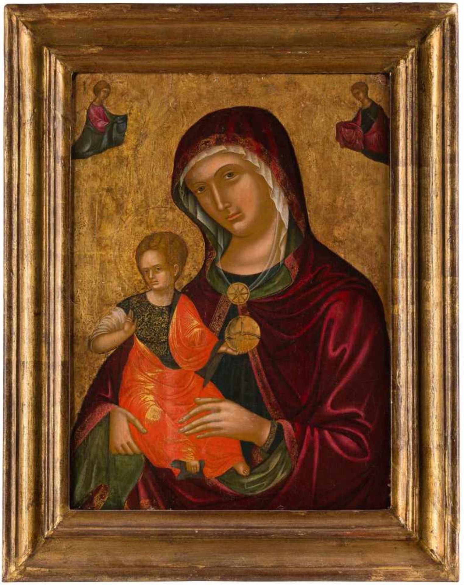 NIKOLAOS TZAFOURISca. 1455 Candia/Kreta - 1501 (Umkreis)GROSSE IKONE MIT DER MADRE DELLA