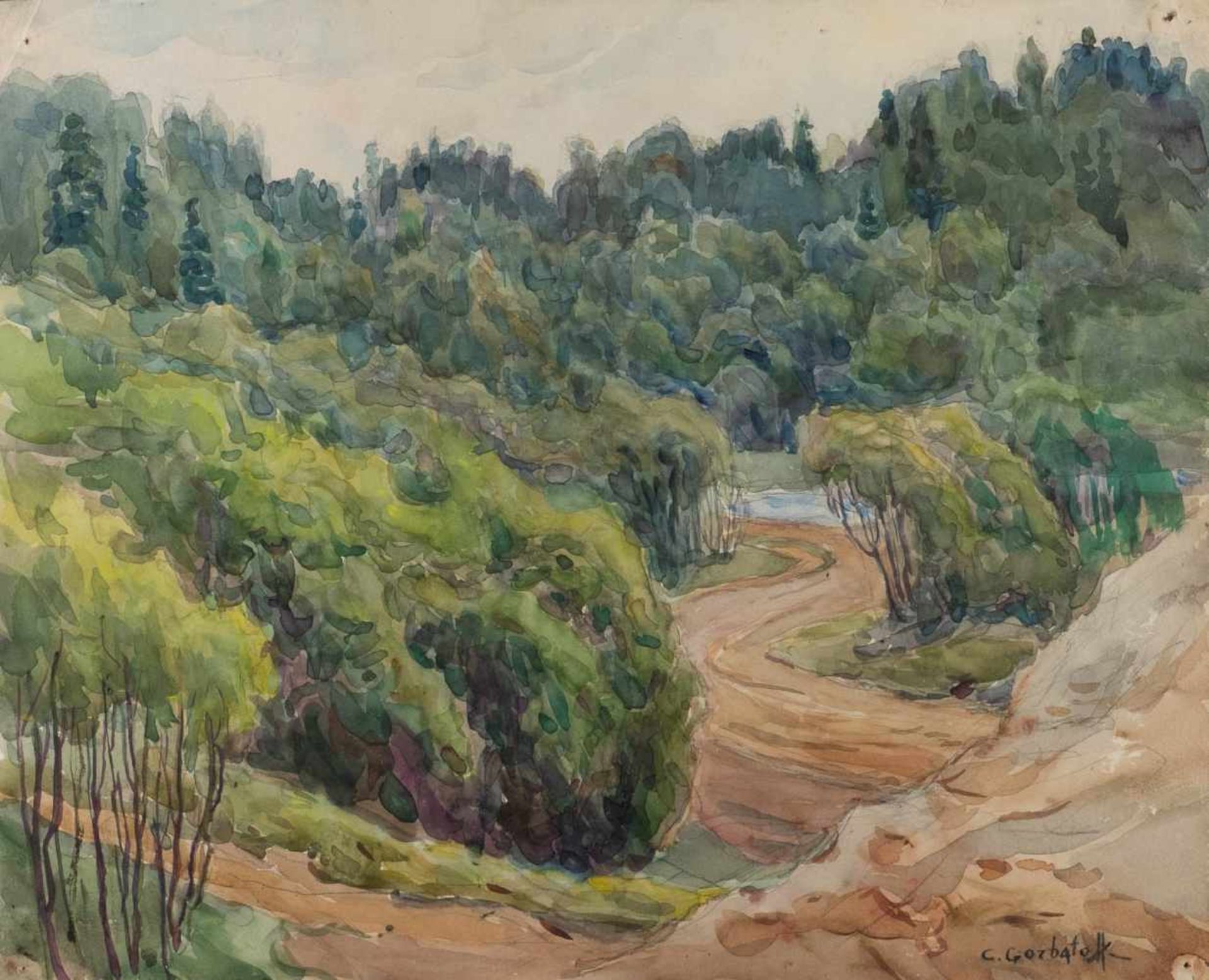 KONSTANTIN IWANOWITSCH GORBATOV1876 Stavropol (Toljatti) - 1945 Berlin (attr.)Waldlandschaft