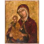 NIKOLAOS TZAFOURISca. 1455 Candia/Kreta - 1501 (Umkreis)GROSSE IKONE MIT DER MADRE DELLA