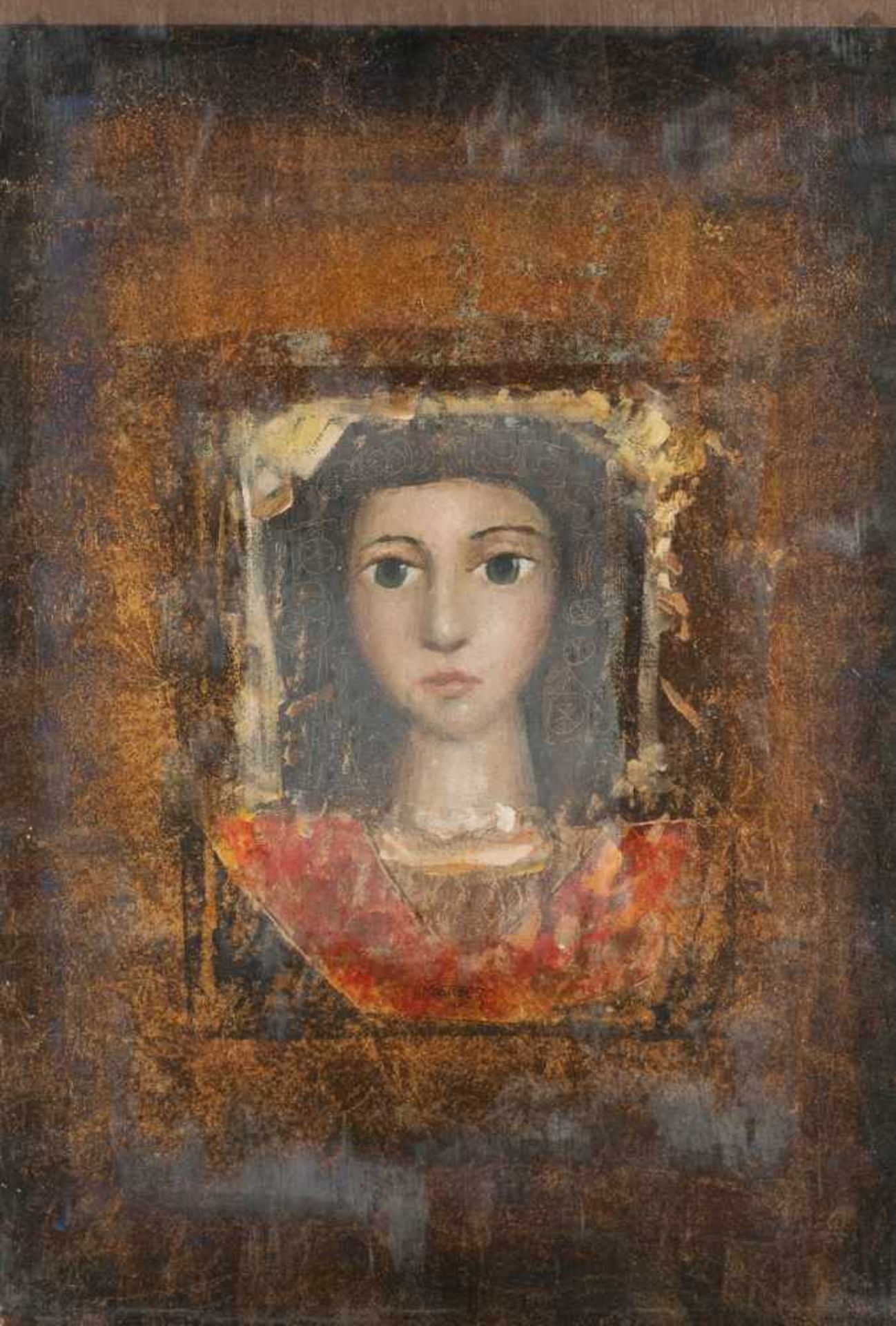 MERSAD BERBER1940 Bosanski Petrovac, Bosnia - 2012 Zagreb, Croatia FIGURA Mixed-media on paper. 52 x