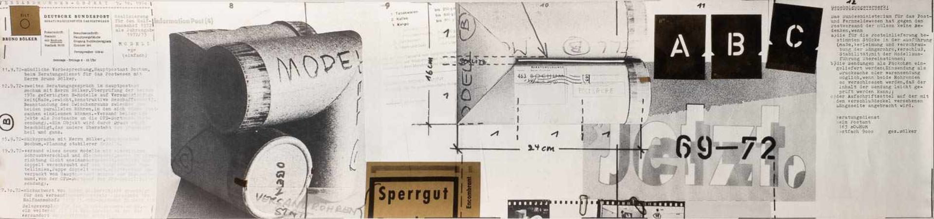 FRIEDRICH GRÄSEL1927 Bochum - 2013 Osnabrück SHIPPING TUBE-OBJECT (1972) Multiple. 24,5 x 16 x 8 - Bild 4 aus 4