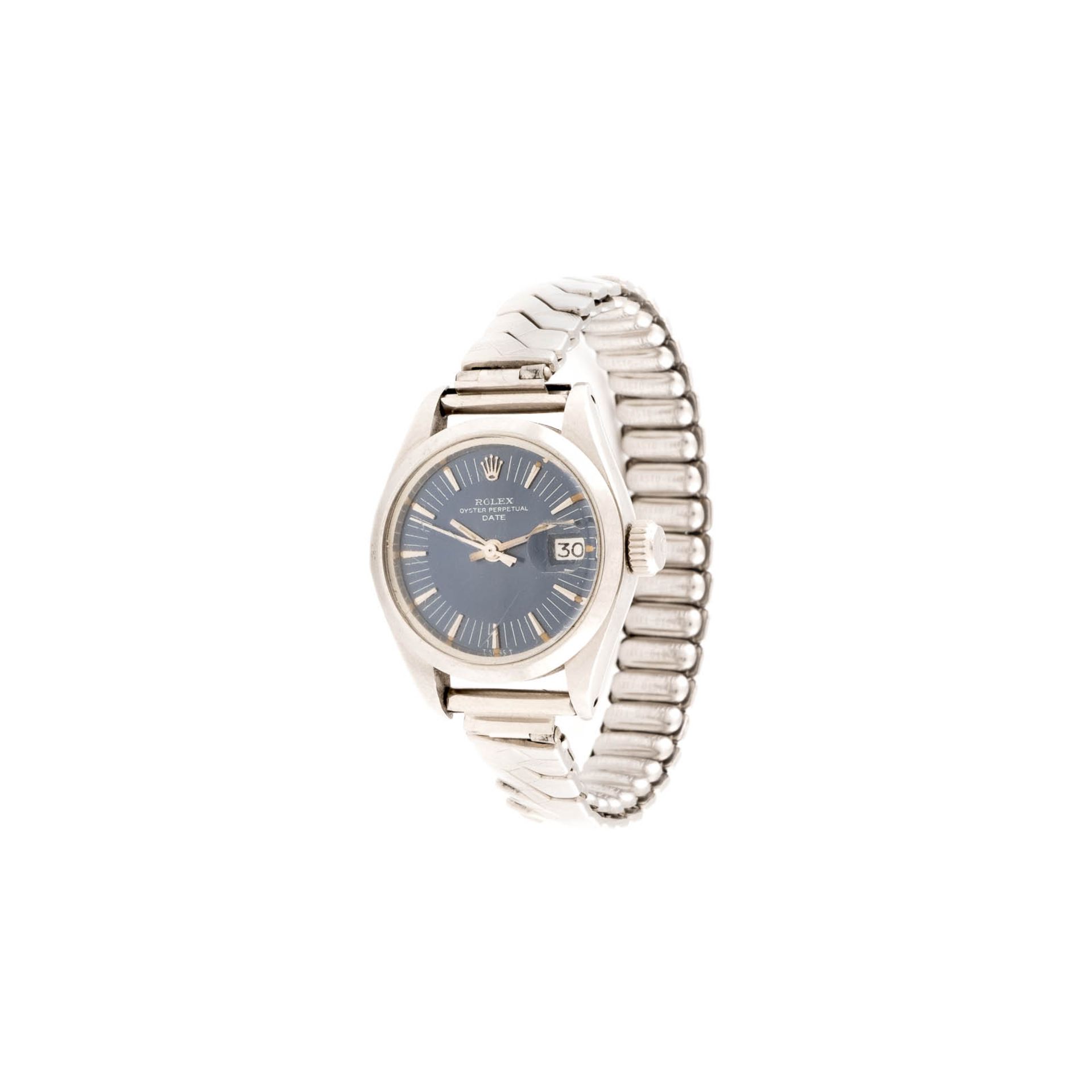 ARMBANDUHR 'ROLEX OYSTER PERPETUAL DATE' Schweiz, 20. Jh. Stahl. Gehäuse D. 2,5 cm. Rundes