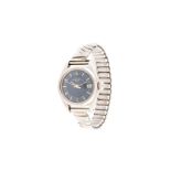 ARMBANDUHR 'ROLEX OYSTER PERPETUAL DATE' Schweiz, 20. Jh. Stahl. Gehäuse D. 2,5 cm. Rundes