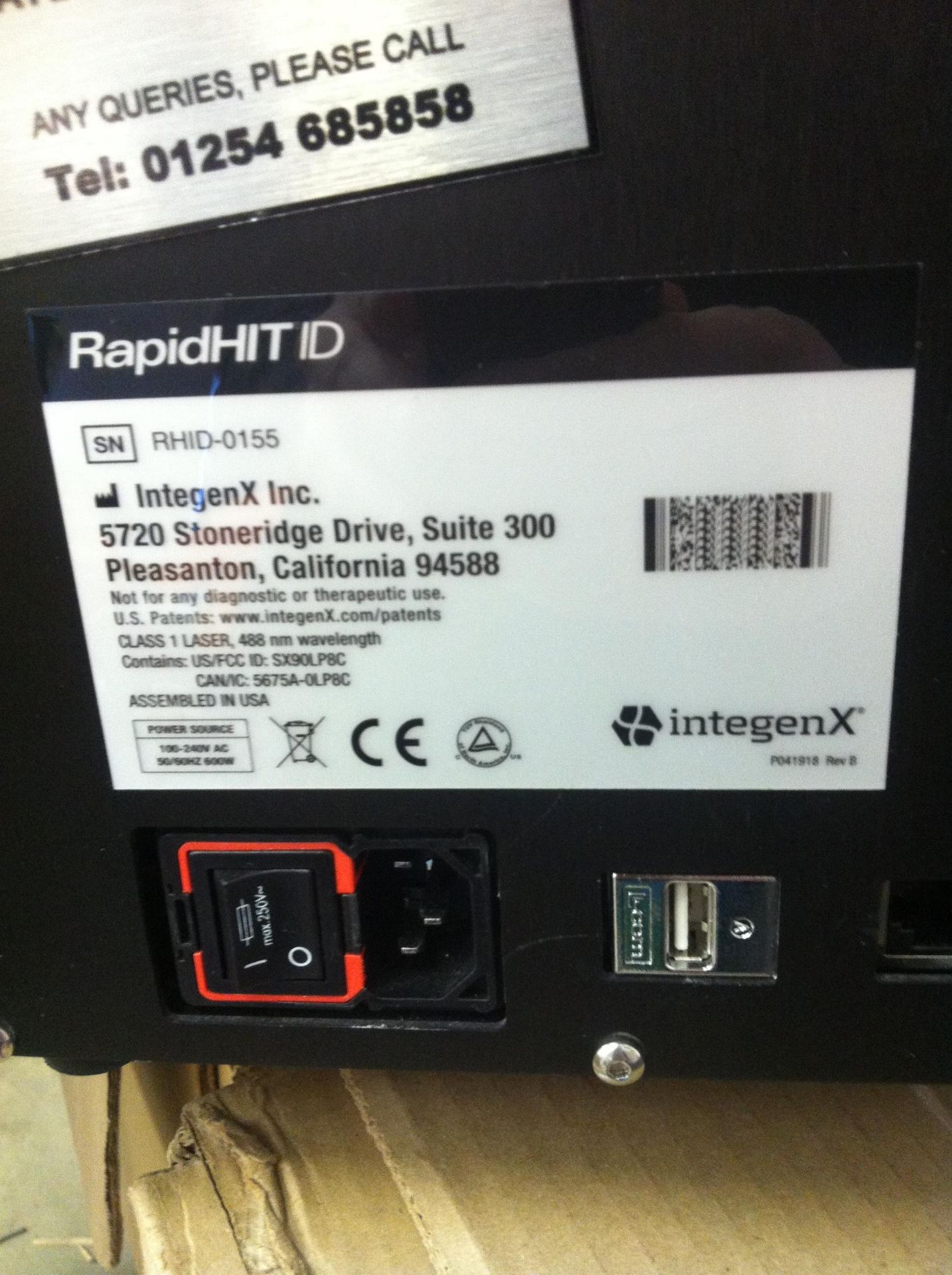 Integenx rapidHIT 'RHID' DNA analysis machine - Bild 2 aus 2