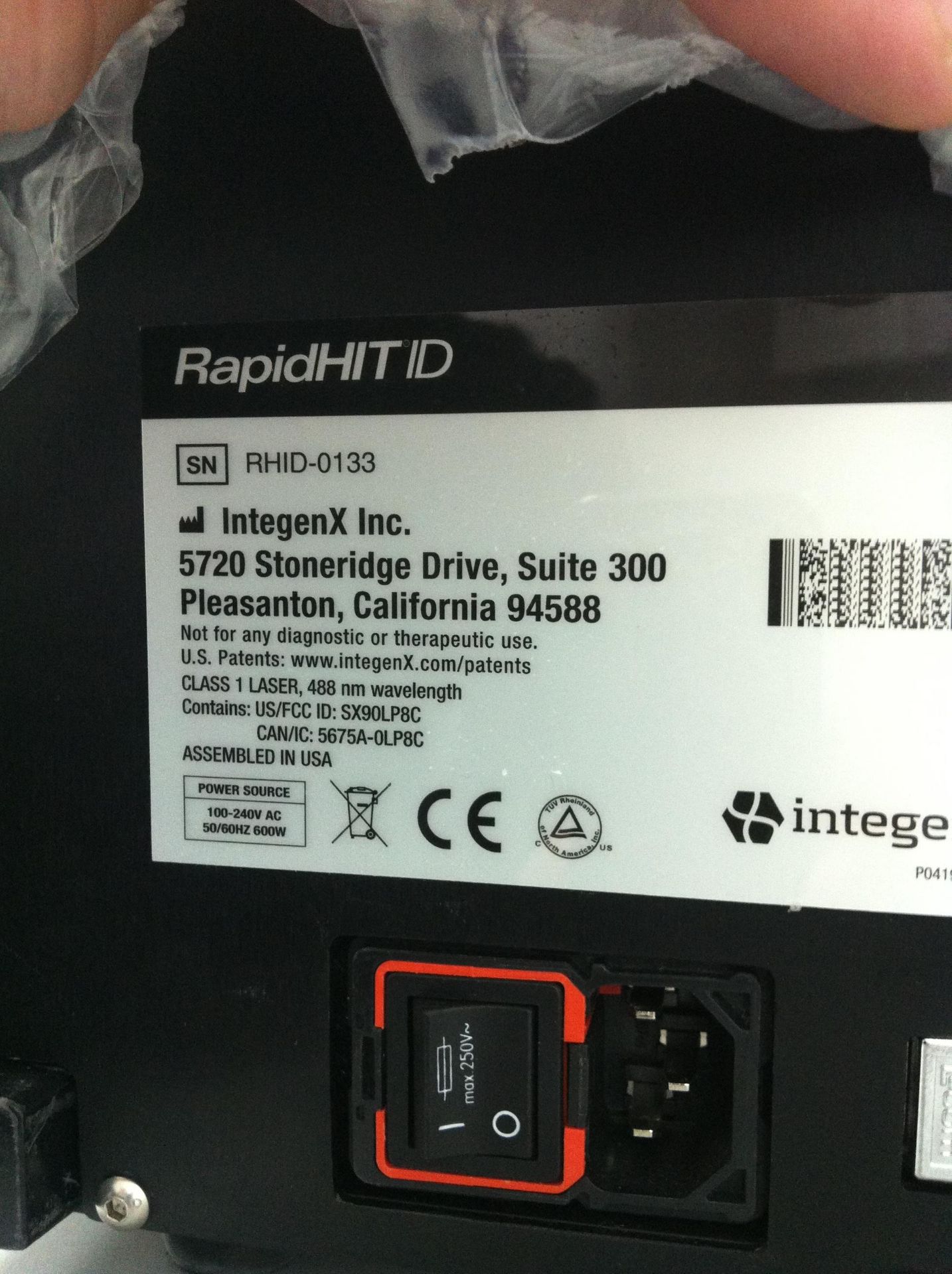 Integenx rapidHIT 'RHID' DNA analysis machine - Bild 2 aus 2