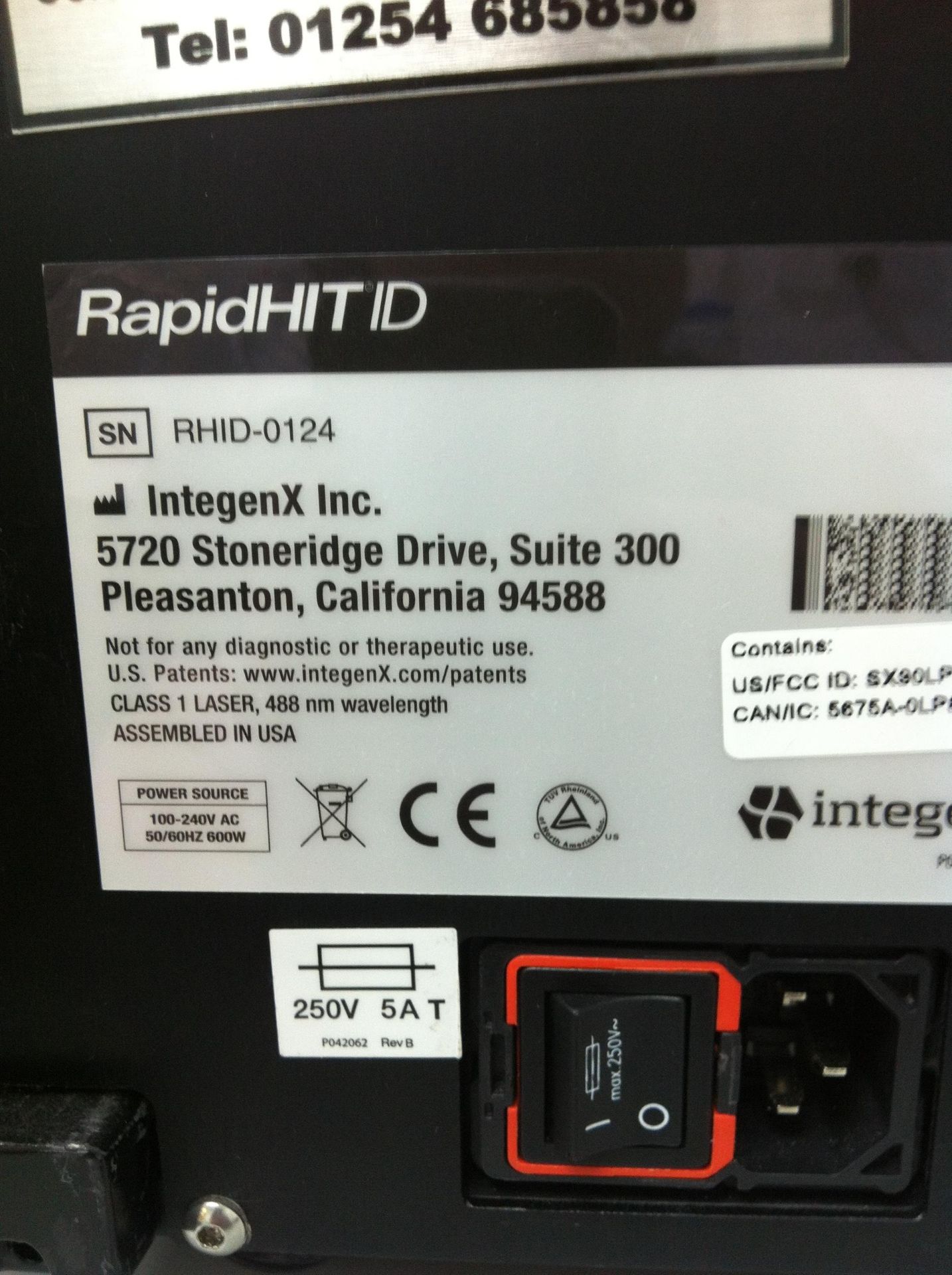 Integenx rapidHIT 'RHID' DNA analysis machine - Image 2 of 2