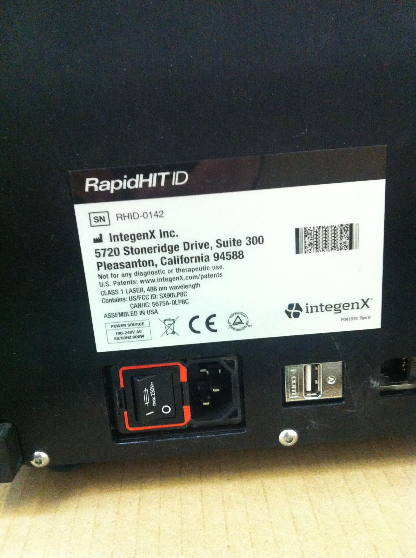 Integenx rapidHIT 'RHID' DNA analysis machine - Image 2 of 2