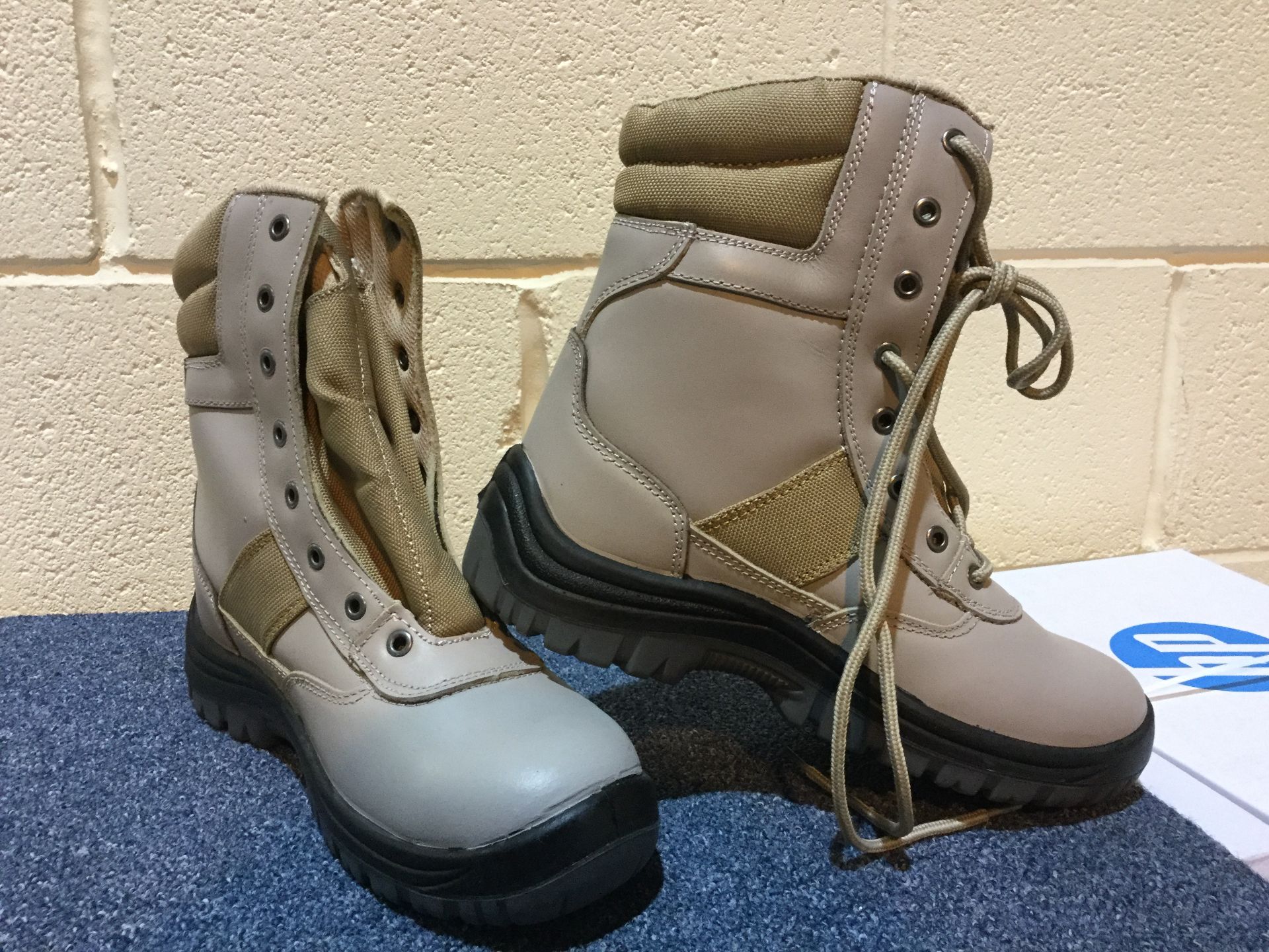 8" Steel toe anti static Workboots with punture resistant sole - Size 38 - Bild 2 aus 2