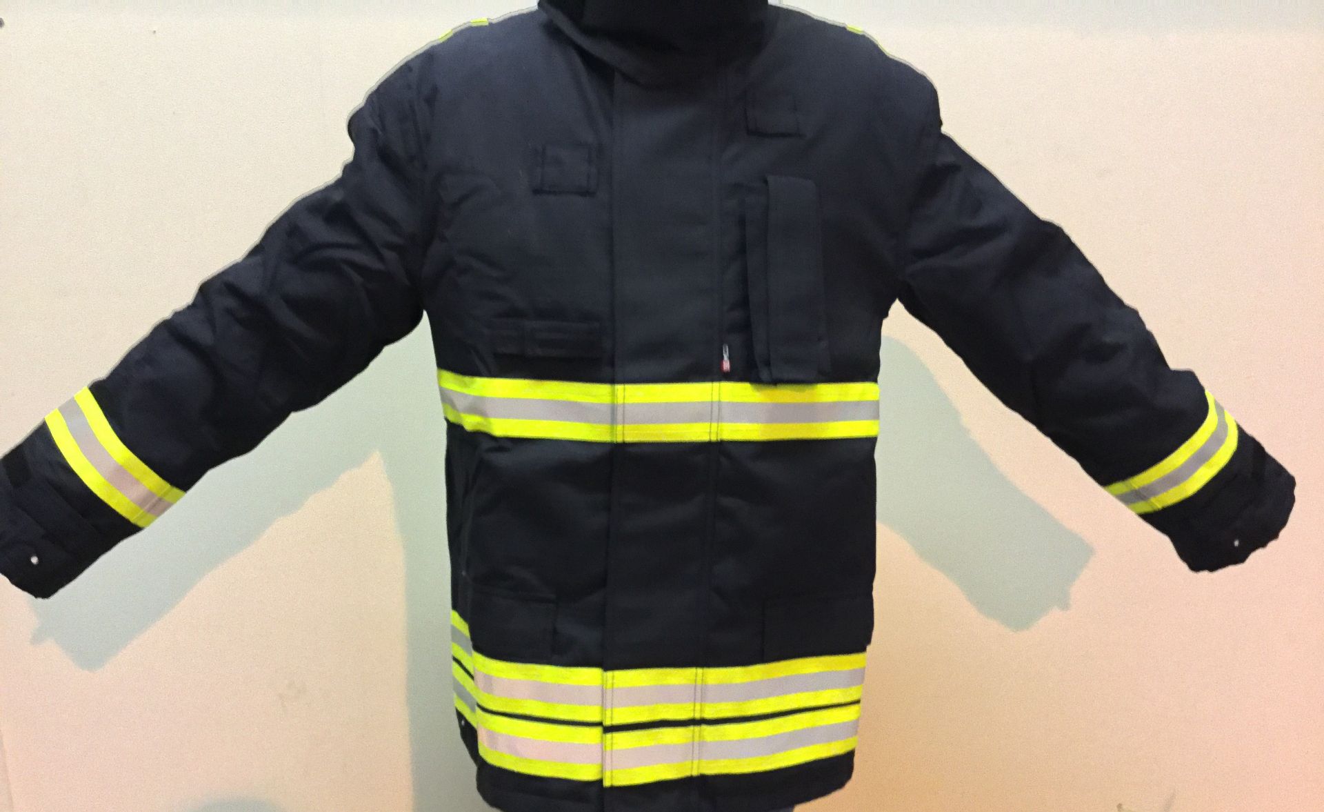 11 safety footwear Size 43, 10 safety helmets, 5 Fireman troussers , 9 fireman suits Jacket , 1 - Image 2 of 4
