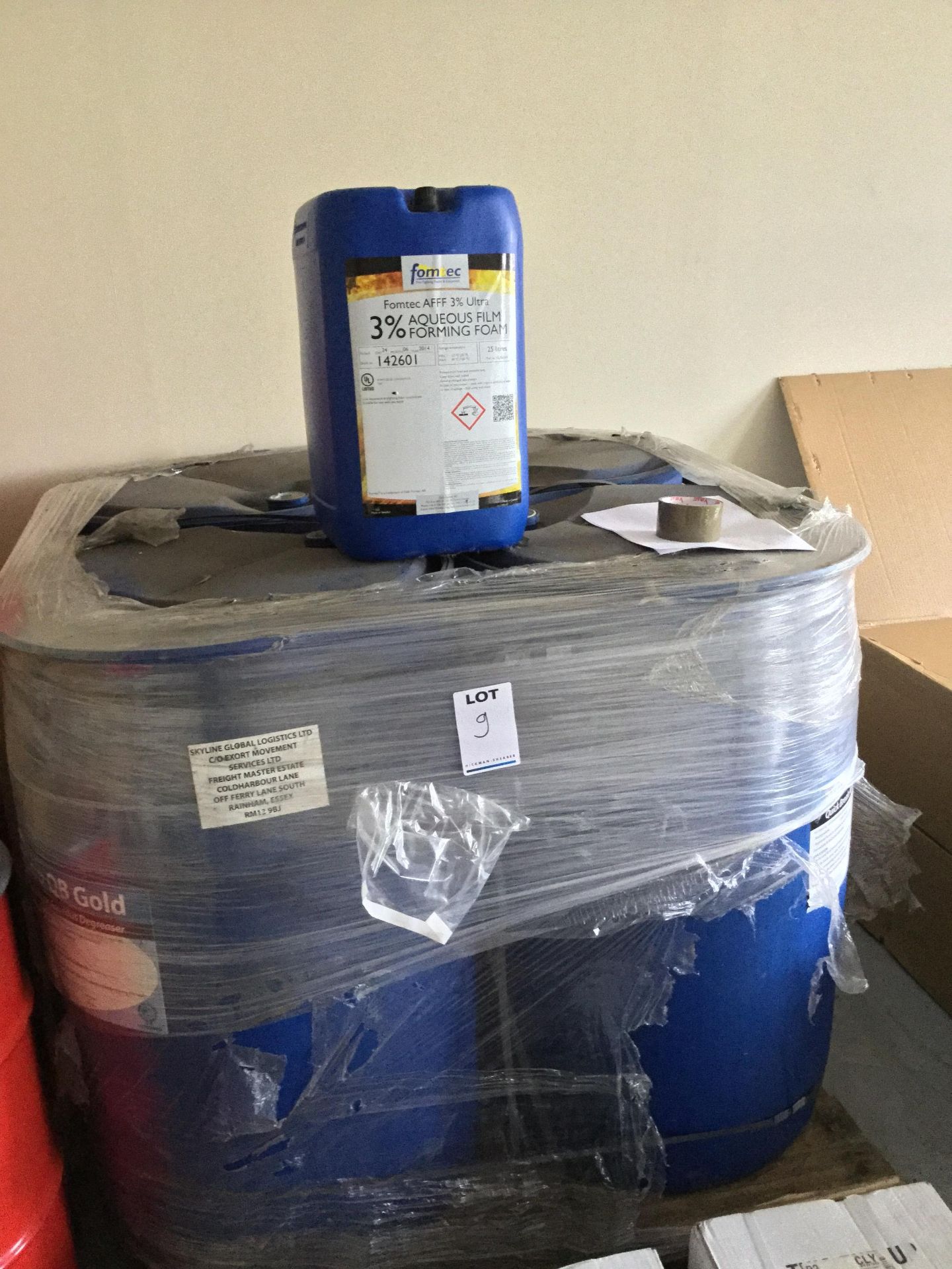 4 200 Ltrs sobo QB Gold aqueous degrease, 1 Aqueous Film Foaming Foam - Image 2 of 3