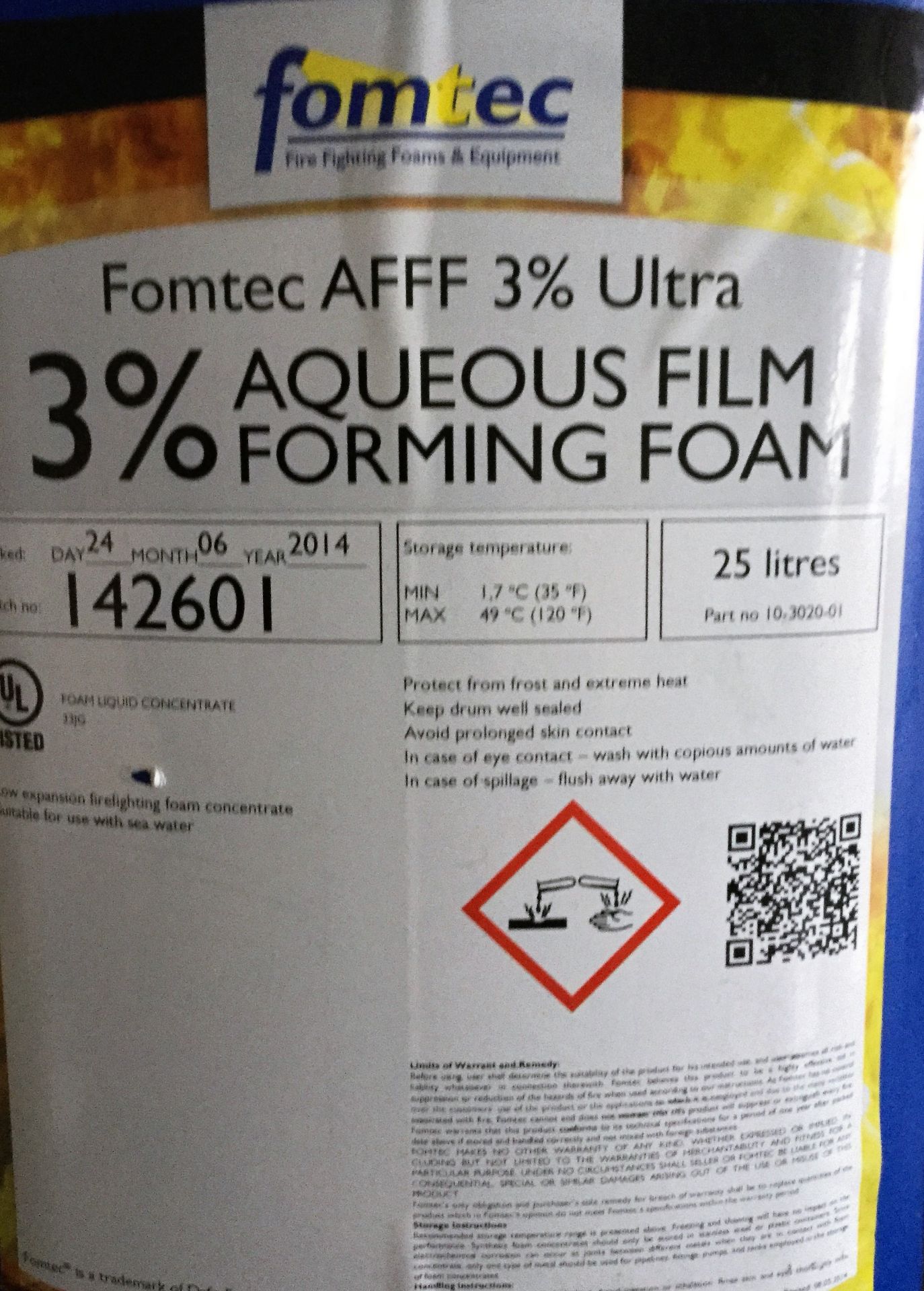 4 200 Ltrs sobo QB Gold aqueous degrease, 1 Aqueous Film Foaming Foam - Bild 3 aus 3