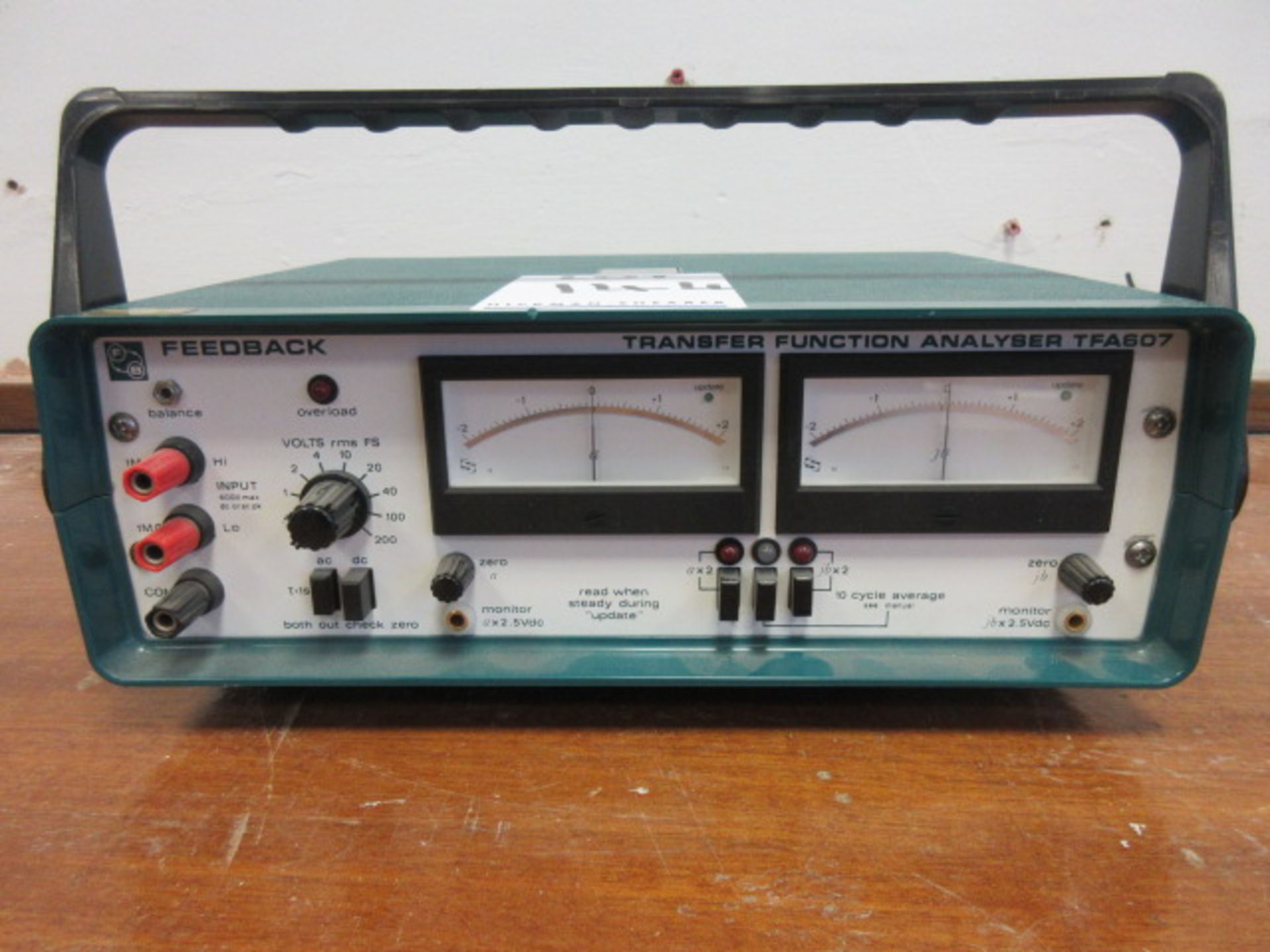 FEEDBACK TFA 607 TRANSFER FUNCTION ANALYSER