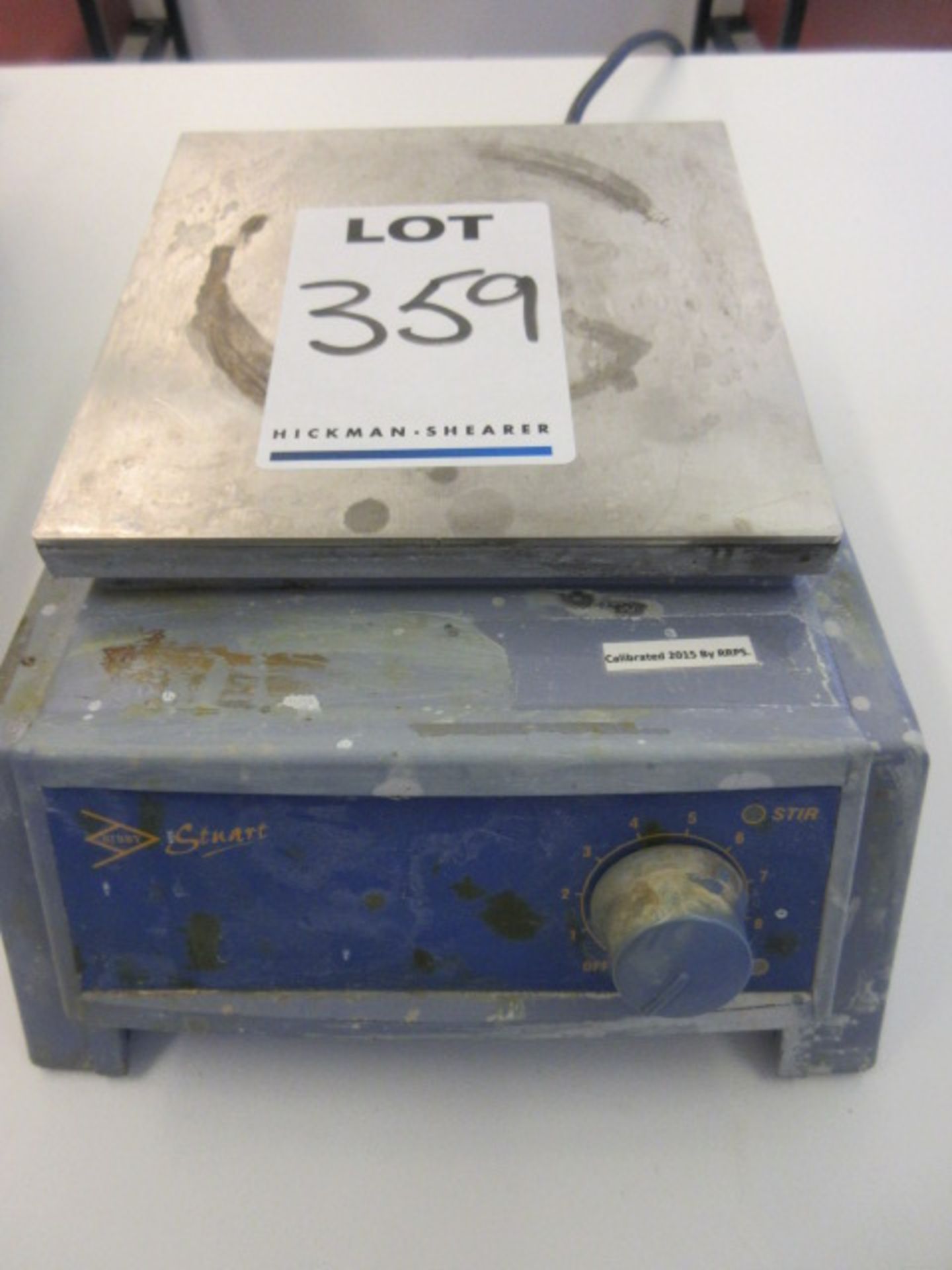 BIBBY STUART SB161 BENCH TOP STIRRER. 240v -50Hz. SERIAL NO.11545 - Image 2 of 2