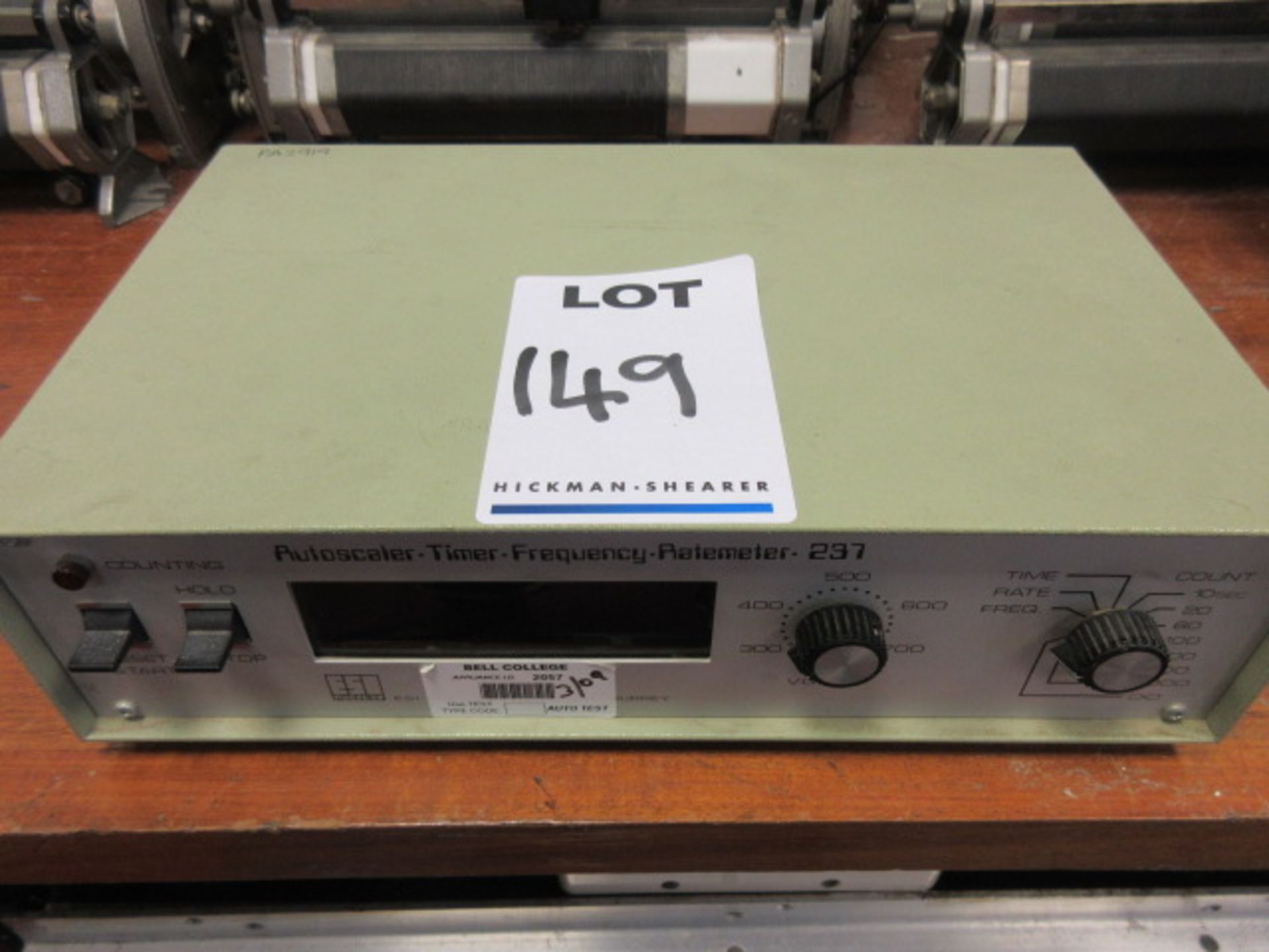 ESI NUCLEAR AUTOSCALE TIMER- FREQUENCY- RATEMETER 237. SN 1122 - Image 2 of 2