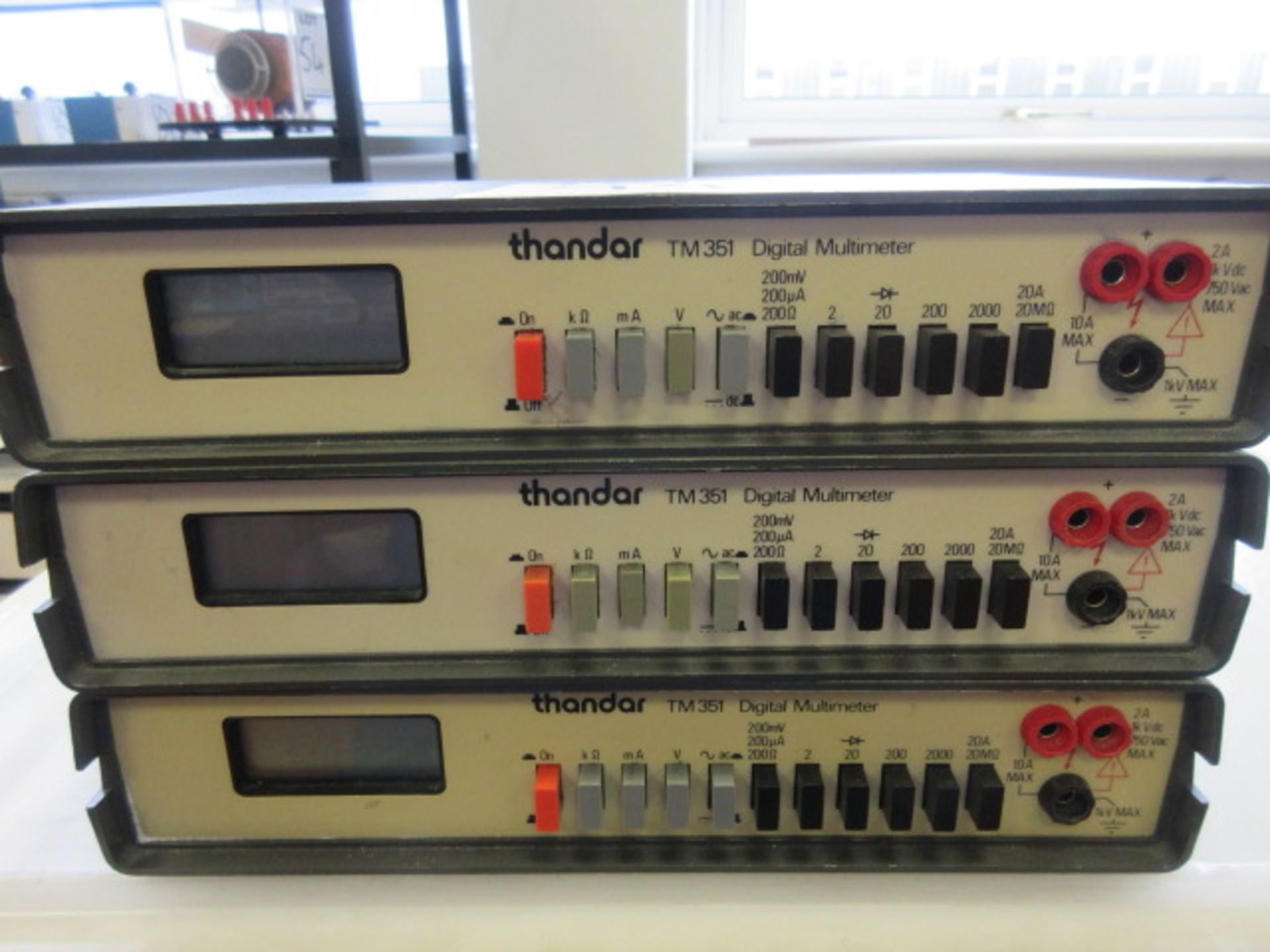 THREE THANDAR TM 351 DIGITAL MULTIMETERS