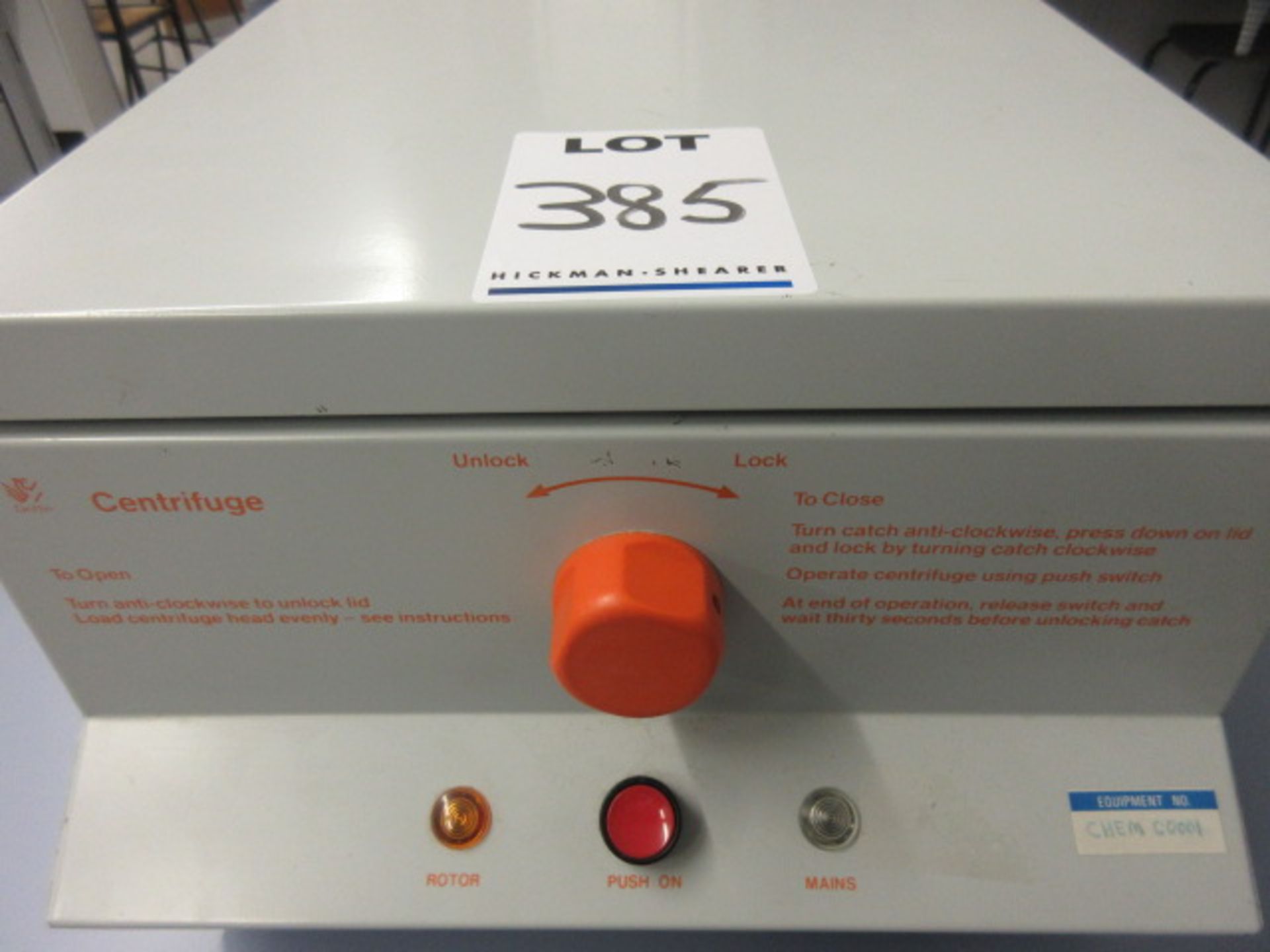 GRIFFIN & GEORGE CFB-502-0106 LABORATORY CENTRIFUGE 240v 50Hz - Bild 3 aus 3