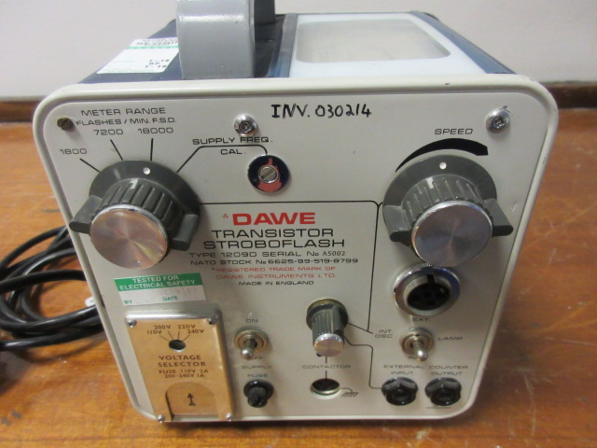 DAWE TYPE 12090 TRANSISTOR STROBEFLASH SN A5002