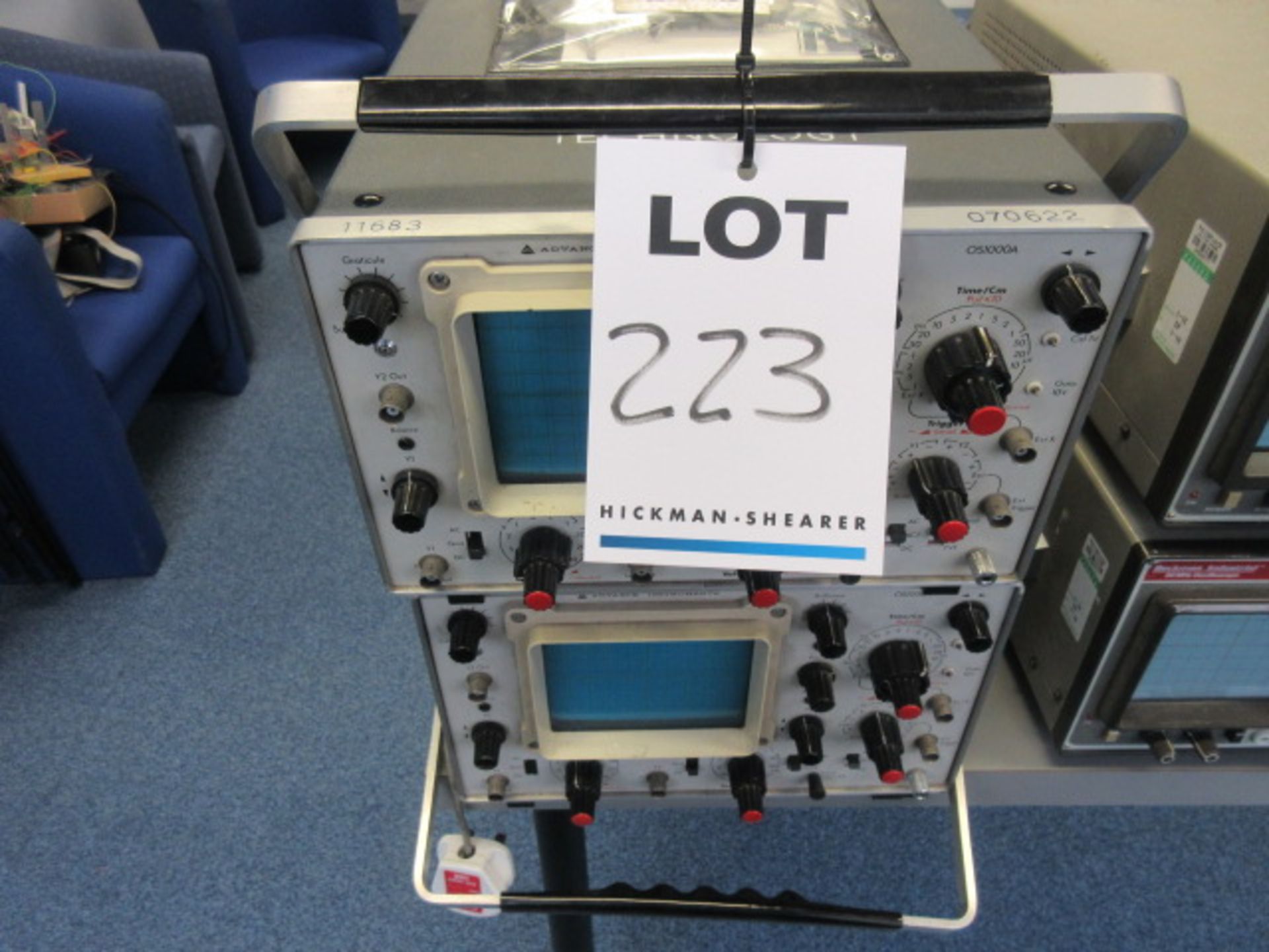 TWO ADVANCE INSTRUMENTS OSIOOOA OSCILLOSCOPES - Image 3 of 3