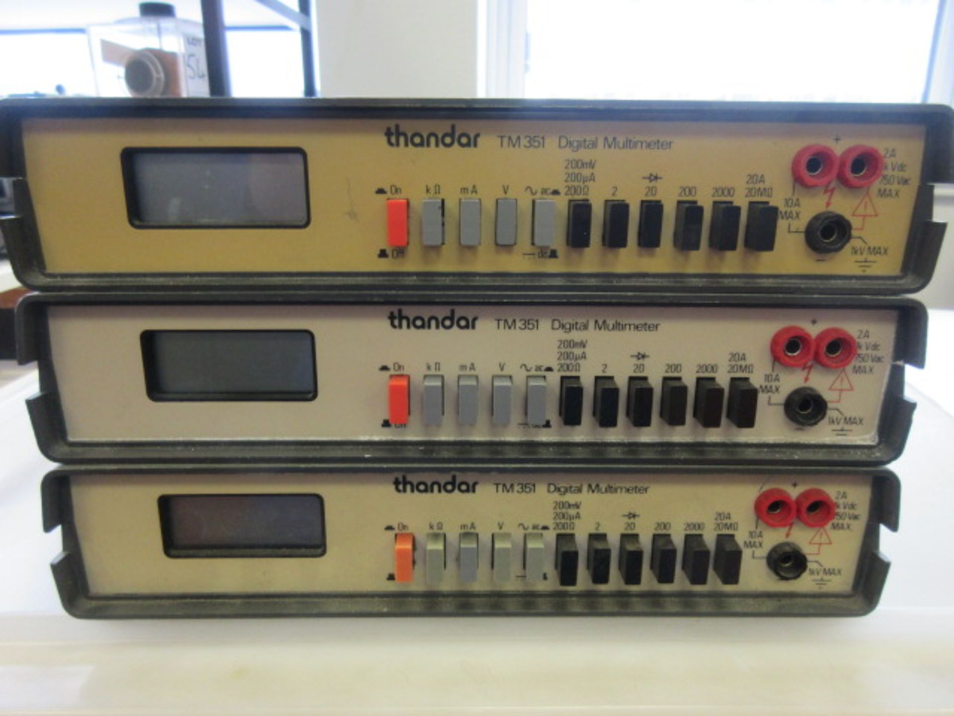 THREE THANDAR TM 351 DIGITAL MULTIMETERS