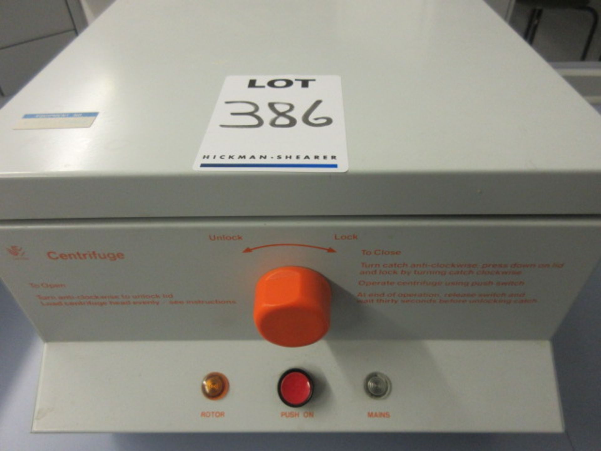 GRIFFIN & GEORGE CFB-502-0106 LABORATORY CENTRIFUGE 240v 50Hz - Image 3 of 3