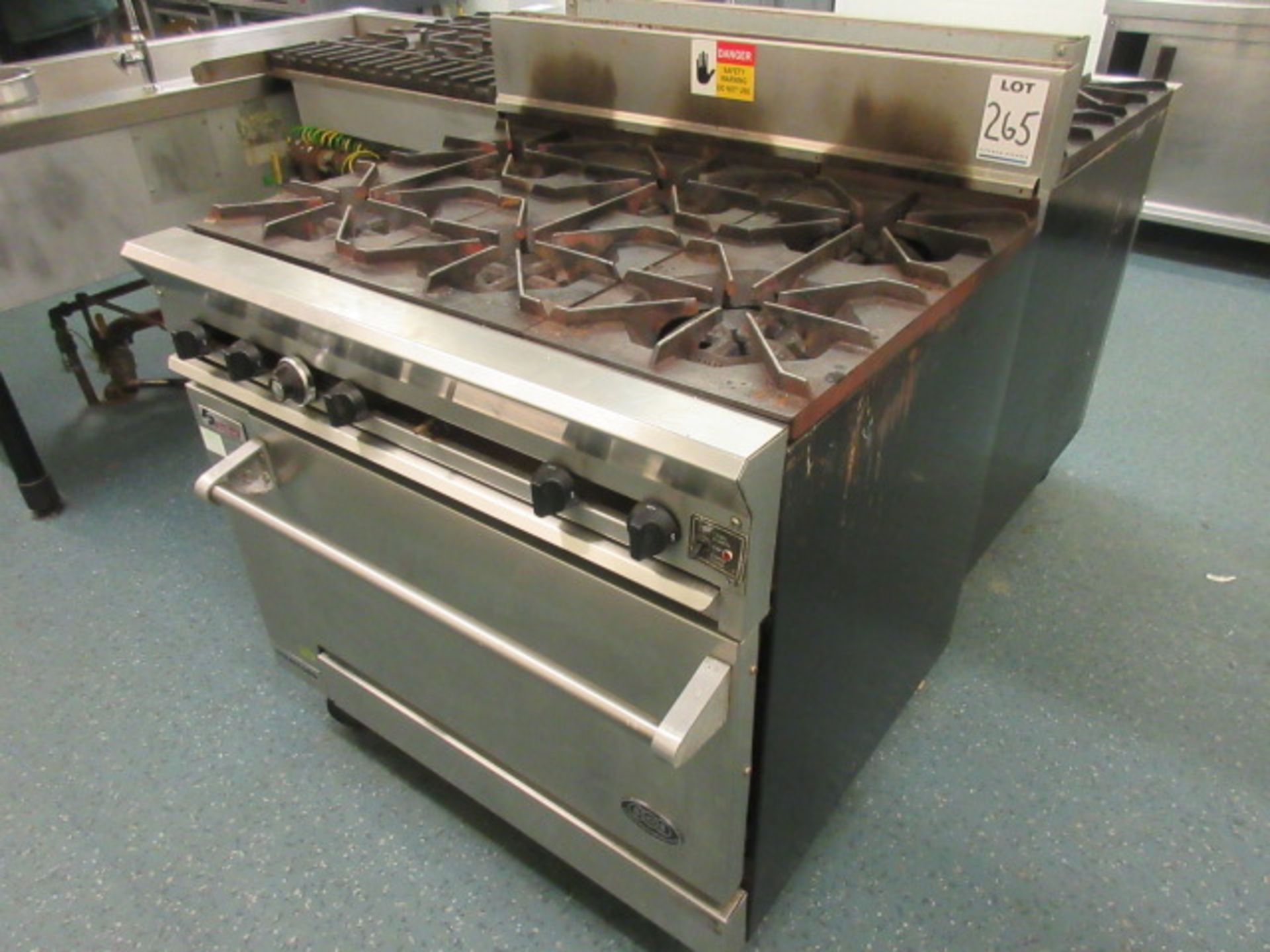 DCS 6 RING GAS HOB & OVEN - Image 3 of 4