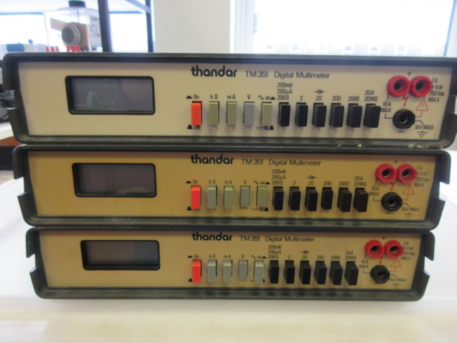 THREE THANDAR TM 351 DIGITAL MULTIMETERS