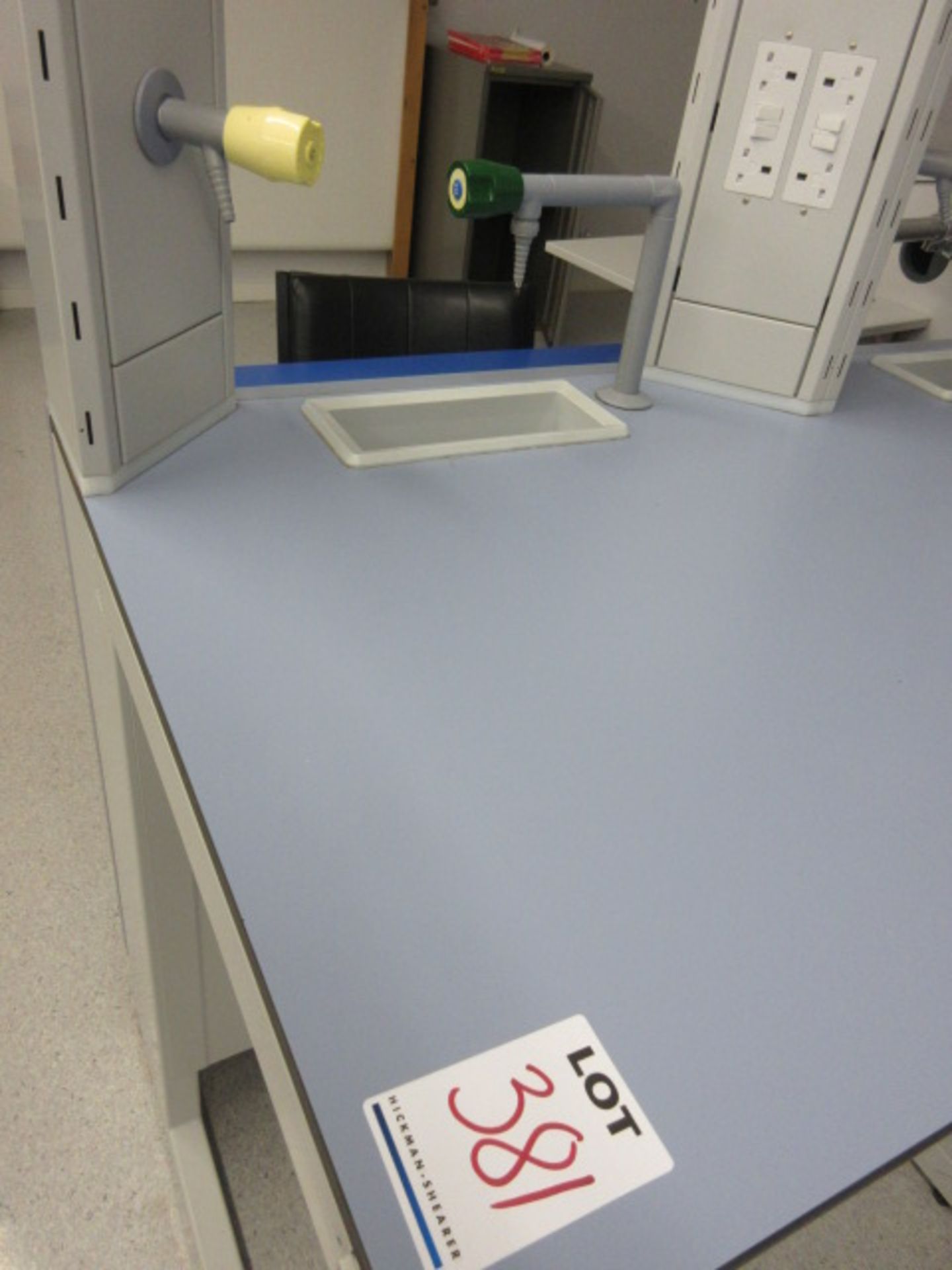 KOTTERMANN LABORATORY WORK STATION BENCHES. THREE RUN OF 4 WORK STATIONS WITH END BENCH THAT - Image 3 of 3