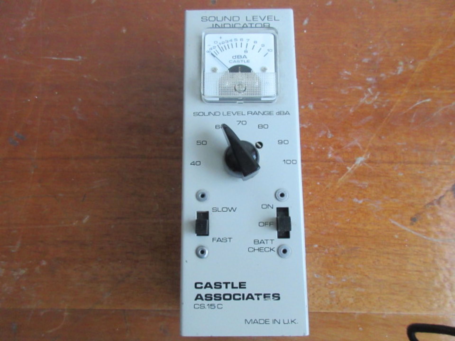 CASTLE ASSOCIATES CS. 15C SOUND LEVEL INDICATOR