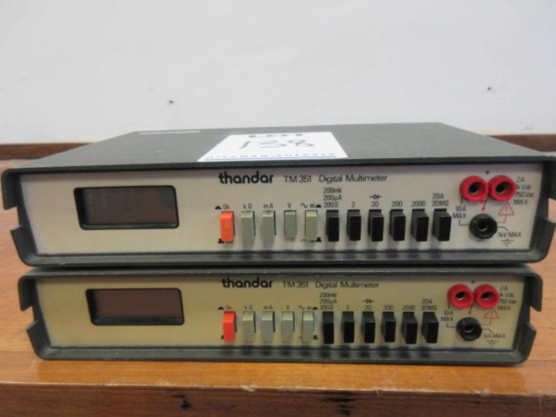 TWO THANDAR TM351 DIGITAL MULTIMETERS