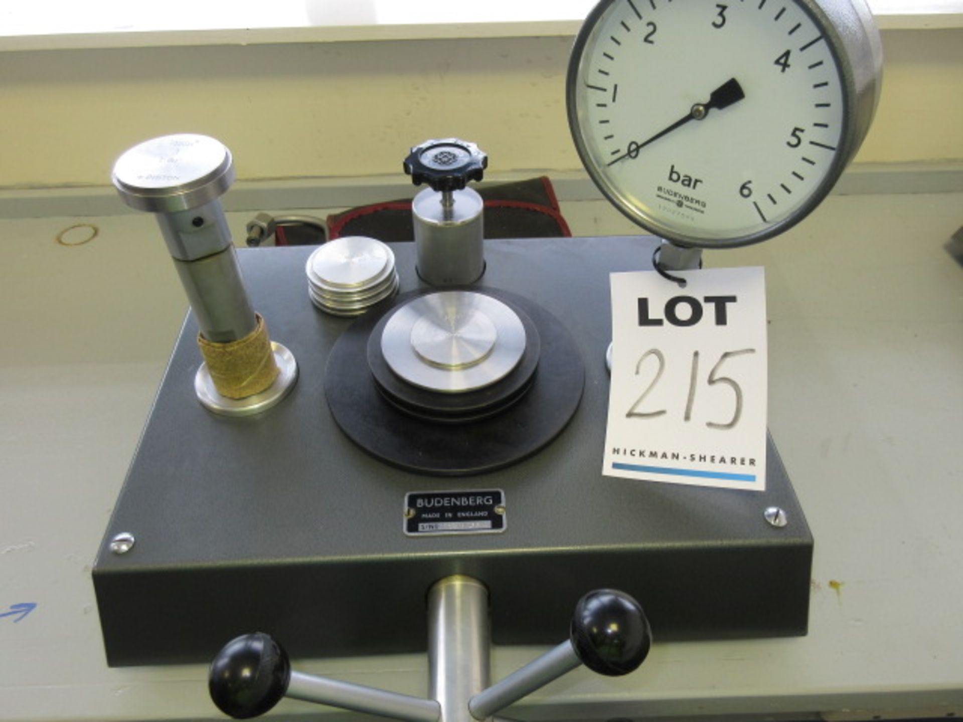 BUDENBERG PRESSURE TESTER SN 11591/280L - Image 2 of 2