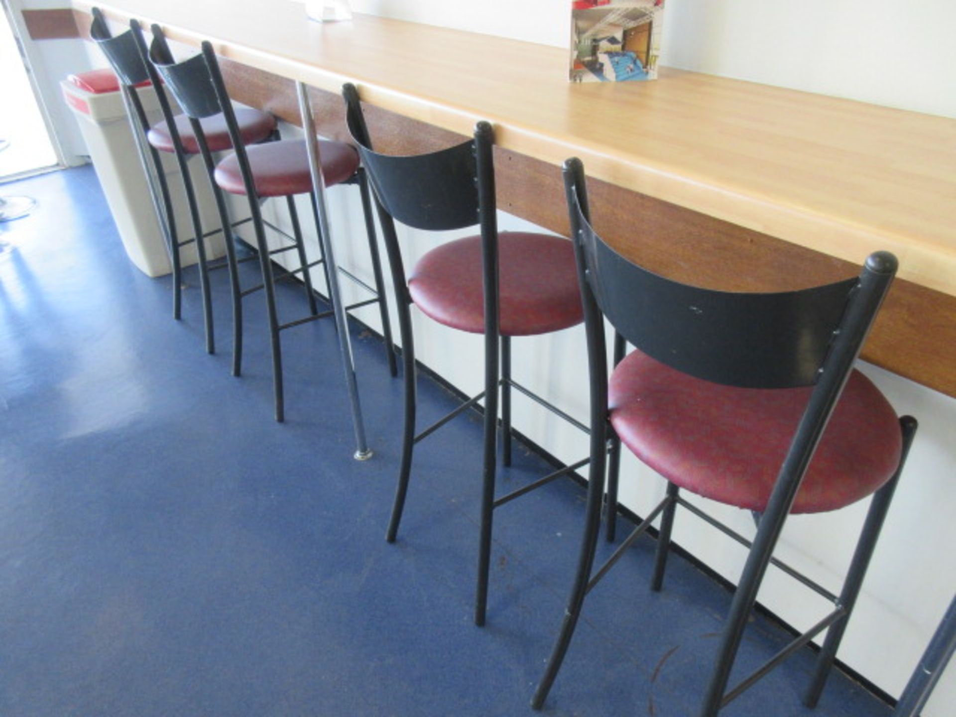 NINE BREAKFAST BAR CHAIRS - Image 2 of 3