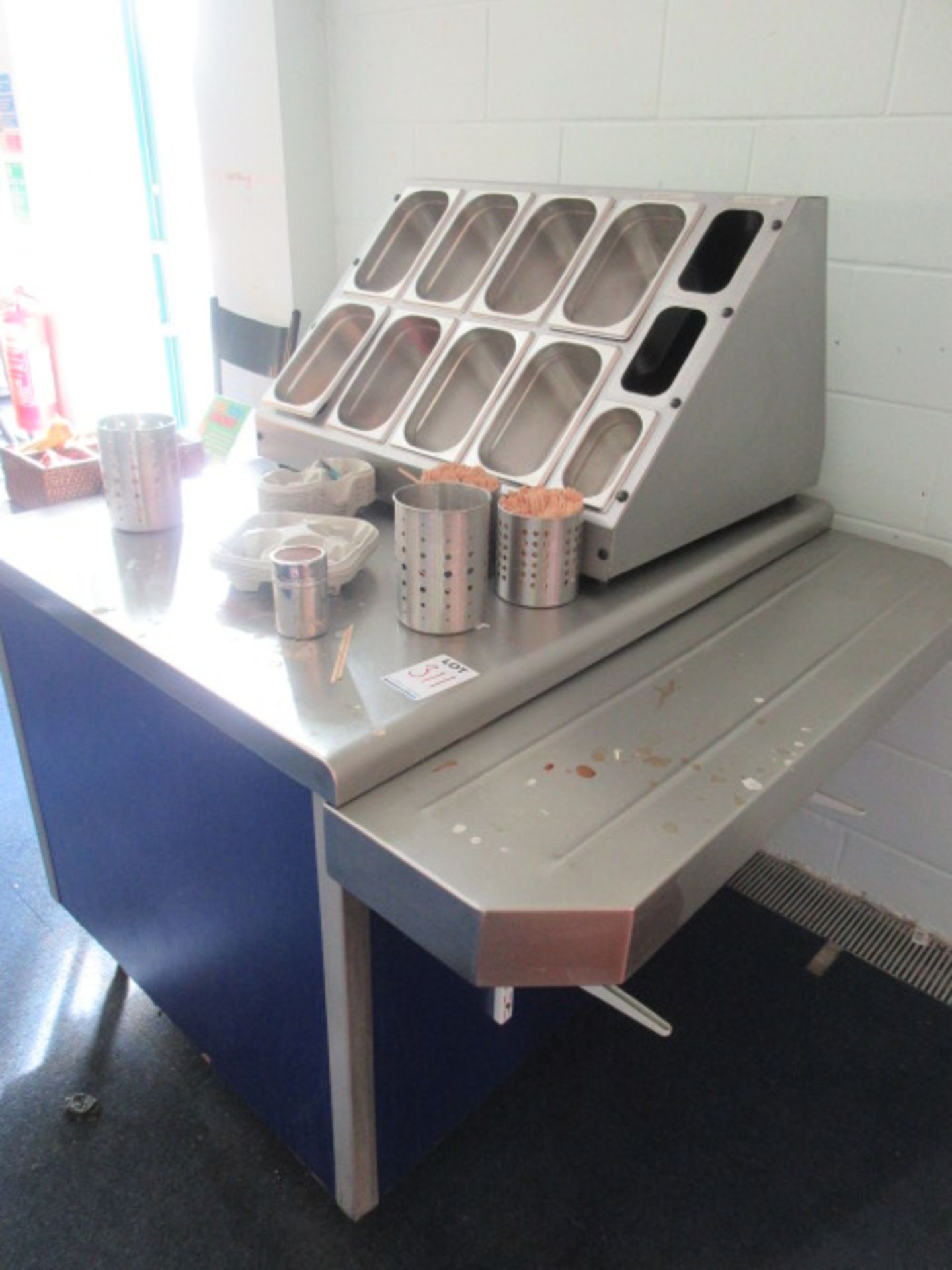 A CUTLERY AND CONDIMENTS COUNTER - Image 2 of 3
