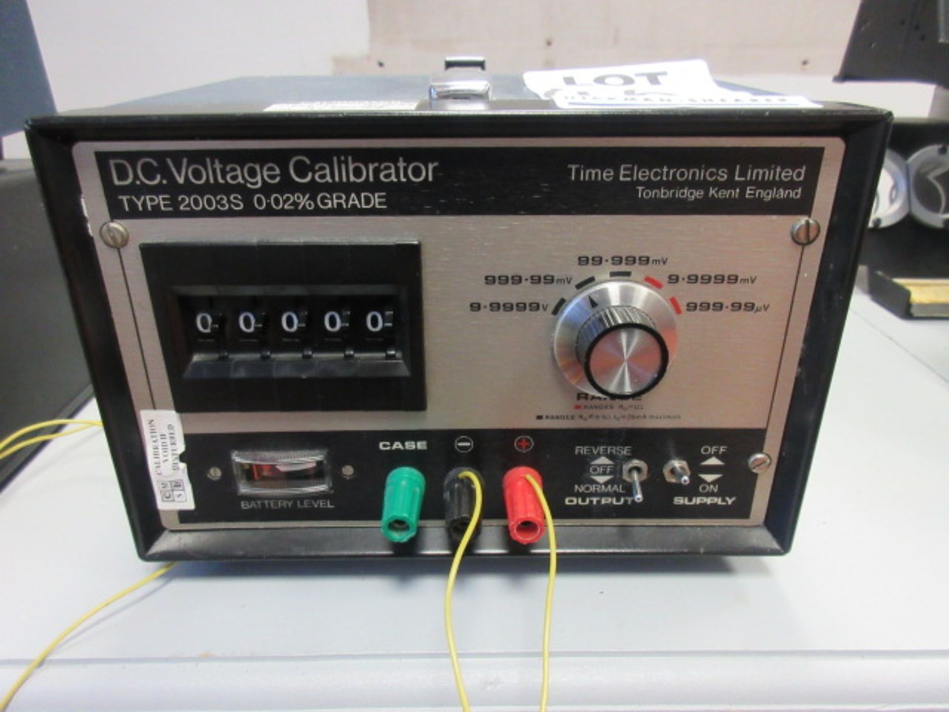 TIME ELECTRONICS LTD TYPE 2003S 0.02% GRADE DC VOLTAGE CALIBRATOR