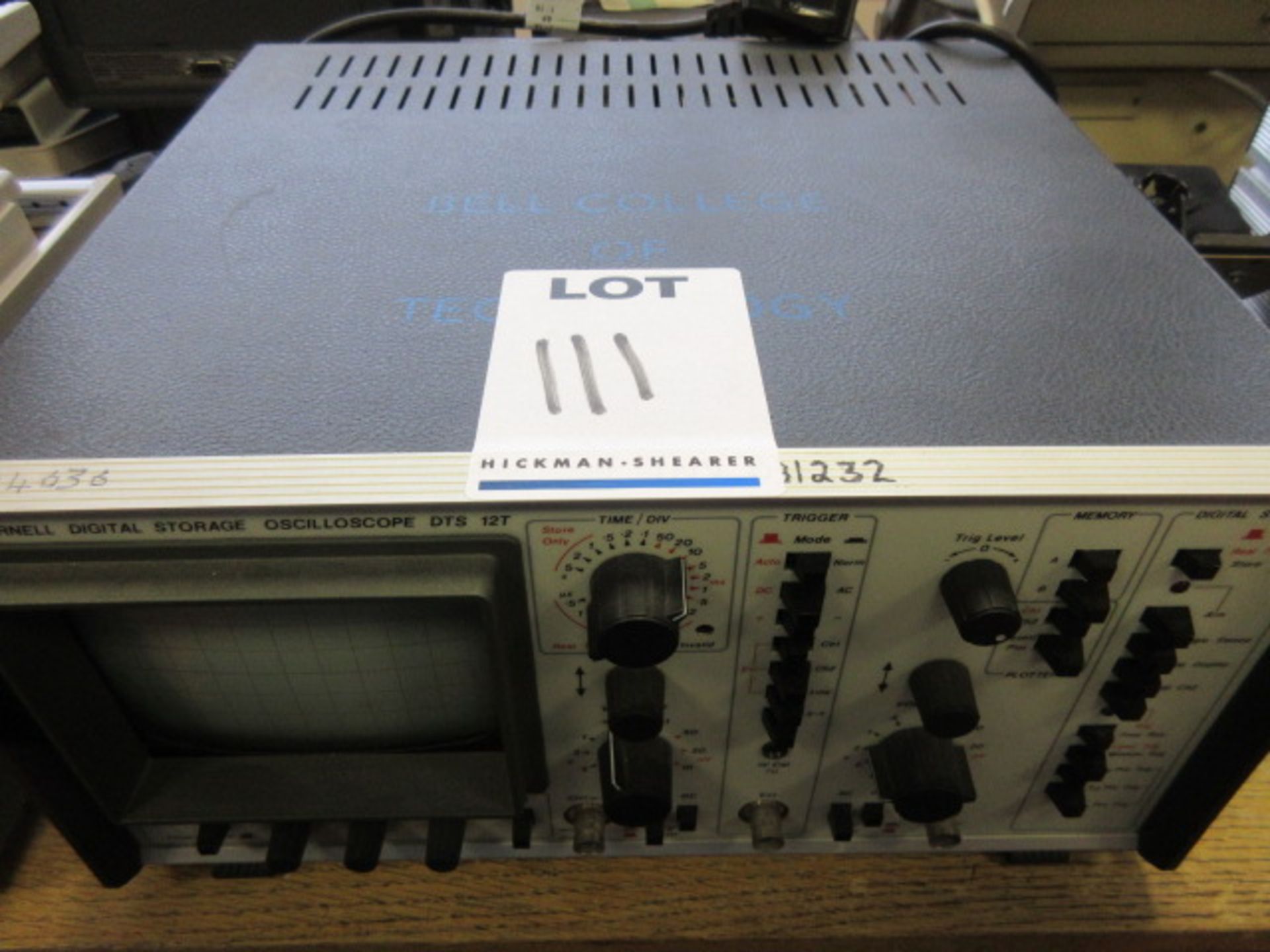 FARNELL DIGITAL STORAGE OSCILLOSCOPE DTS 12T - Image 2 of 2