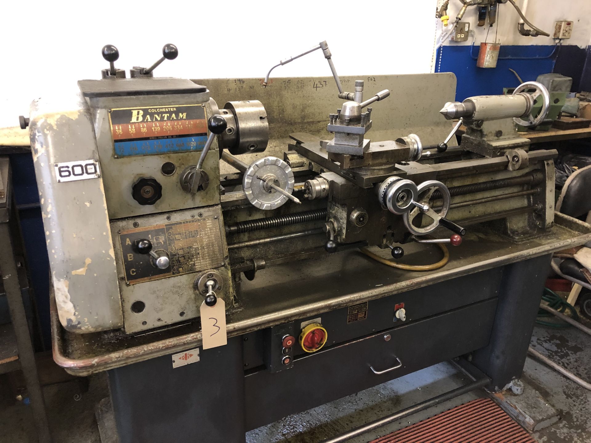 COLCHESTER BANTAM Straight bed Lathe 12" swing 26" bc